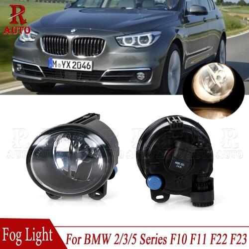 R-AUTO Left Right Front Bumper Fog Light Fog Lamp With Halogen Bulbs For BMW 2/3/5 Series F10 F11 F22 F23 E92 E93 63177839865
