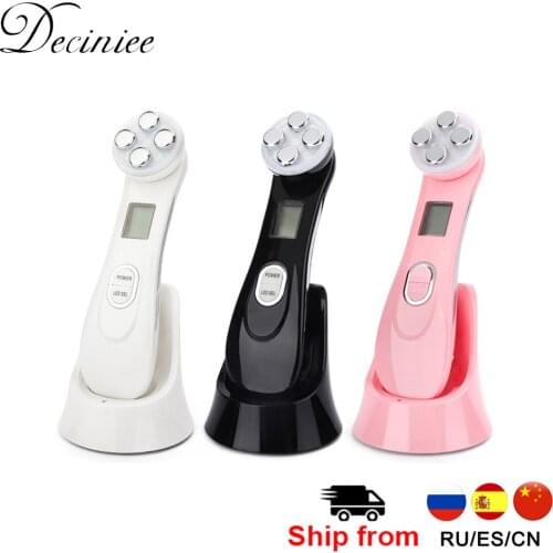 Face Skin EMS Mesotherapy Electroporation RF Radio Frequency Facial LED Photon Skin Care Device Face Lift Tighten Beauty Machine
