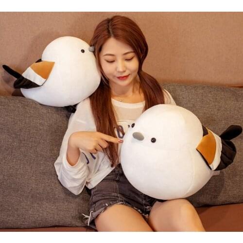 35cm/50cm Cute Lifelike Animal Bird Sparrow Plush Toys Stuffed Sparrow Dolls Pillow Children Baby Toys Boys Girls Birthday Gift