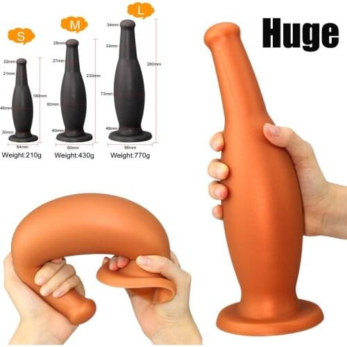 Soft Long Anal Plug Big Dildo Vaginal Butt Plug Prostate Massgaer Anus Expansion Adult Sex Toy for Women Men Masturbate Sex Shop