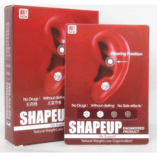 New 1 Pair magnetic therapy Slimming Earring weight loss Wearing Natural Weight Loss Organization Without Dieting