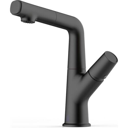 New Basin Faucet Bathroom Sink Tap Brass Black Rotation bathroom Water mixer crane Hot and Cold