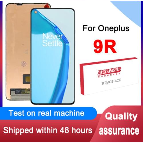 100% Original 6.55" LCD For OnePlus 9R AMOLED Display Touch Screen Digitizer Assembly For One Plus 9R 1+9R LE2101 Replacement
