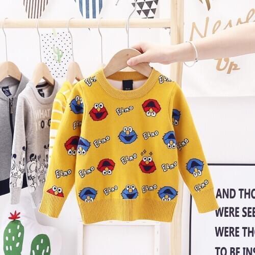 2T-8T Toddler Kids Cartoon Sweater Winter Knitted Pullover Top Boys Girls Christmas Sweaters Warm Outfit Children Clothes SA2191