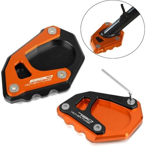 Motorcycle Kickstand Foot Side Stand Extension Pad Support Plate For 890 Adventure R 2020 2021 790 ADV R/S 2019-2021 890ADV
