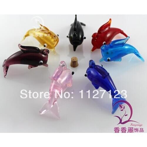 10pcs (22X36MM,0.5ML,Mixed Colors) Aromatherapy Necklace Diffuser Pendant perfume vial pendant