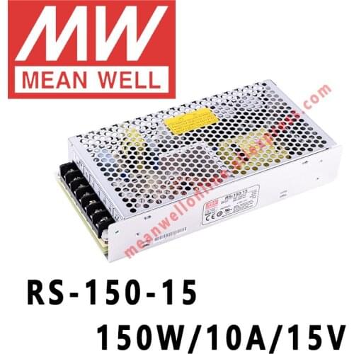 RS-150-15 Mean Well 150W/10A/15V DC Single Output Switching Power Supply meanwell online store