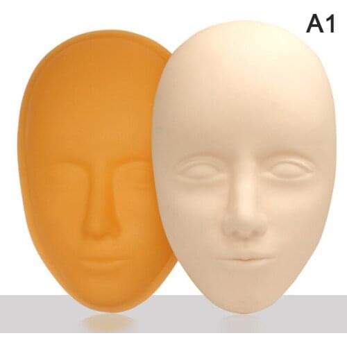 5D Facial Tattoo Training Head Silicone Practice Permanent Makeup Lip Eyebrow New
