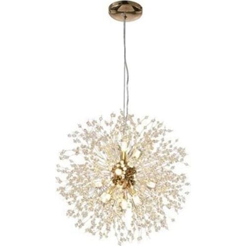 LBER Led Chandelier Lamp Dandelion for Living Dining Room Kitchen Bedroom Home Modern Decoration Lustre Pendant Ceiling Light