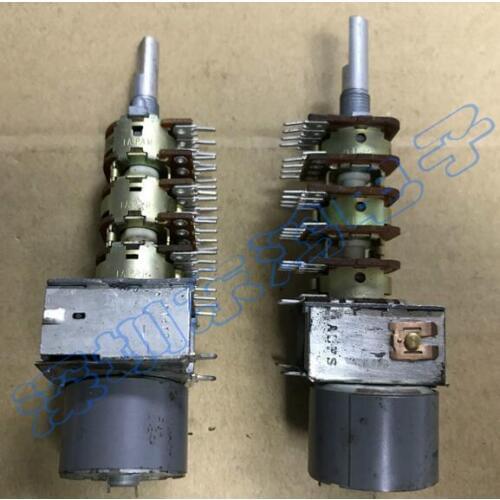 [VK] Japan ALPS 16 type motor potentiometer 50KB *6 6league axial length 25mm 24 feet with tap switch