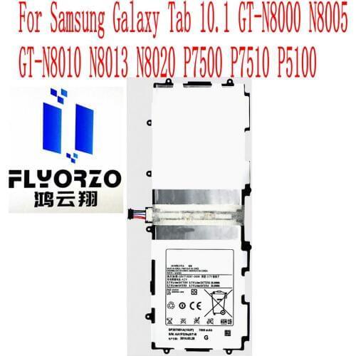 High Quality 7000mAh SP3676B1A Battery For Samsung Galaxy Tab 10.1 GT-N8000 N8005 GT-N8010 N8013 N8020 P7500 P7510 P5100 tablet