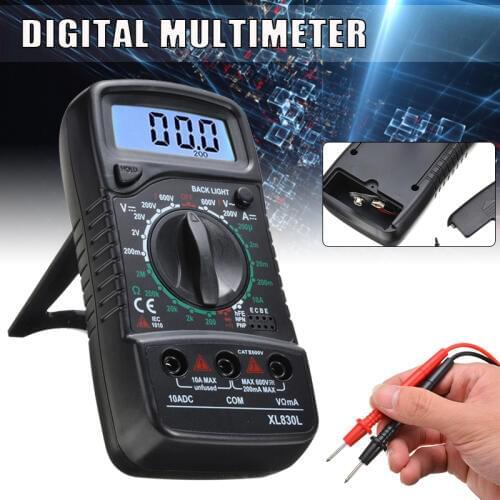 High Quality Voltmeter Ammeter Ohm Tester Handheld Meter Digital Multimeter AC/DC LCD Display Electrical 130*65*33mm