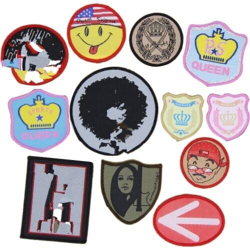 1 pcs Fashion symbol embroidered sew on patches cloth accessories popular clothing bag hat shoe Patches Appliques diy decor