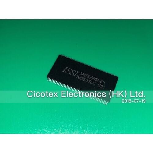 2pcs/lot IS42S32800D-6TL TSOP86 IC DRAM 256M PARALLEL 86TSOP II IS42S32800D-6TL-TR 42S32800D-6TL
