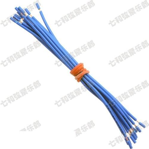 20 Pcs 10CM Blue 22AWG Copper Electric Guitar Bass Pickup Hookup Wire Lead Cable guitar Pots Hookup Wire