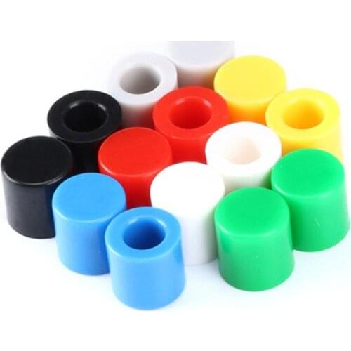 20pcs/lot Round plastic Switch Caps for 6X6MM push button switch White Red Green Blue Yellow Black Gray A56 switches cap