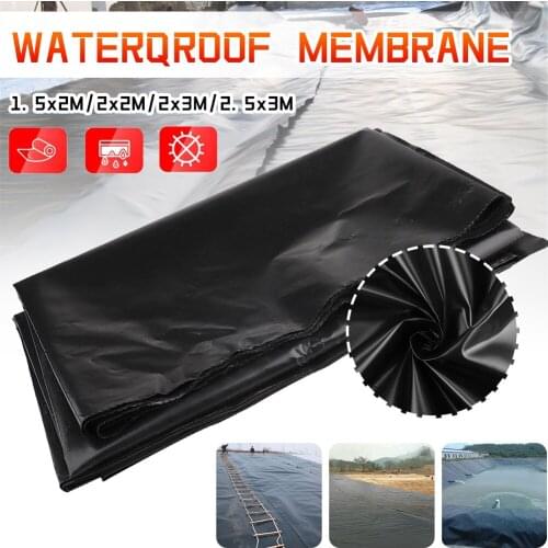 4 Sizes Black Fish Pond Liner Cloth Home Pool Reinforced PP Heavy Landscaping Pool Waterproof Garden Basin Pond Liners Cloth