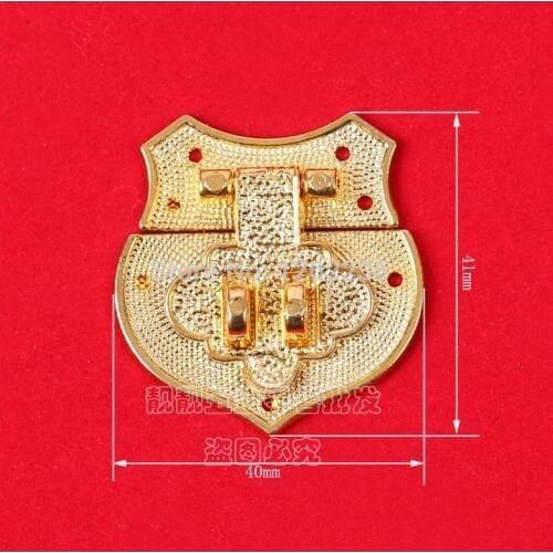 41 * 40 mm equipment accessories hook lock gift box alloy box button box fastener archaize lock peach core lock