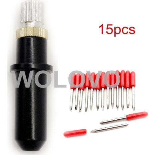 45 degree Mimaki Cricut Cutting Plotter Vinyl Cutter Blades 15pcs + Mimaki Holder Housing