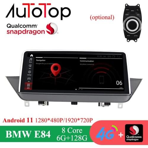 AUTOTOP Android 11 6G+128G Car Radio GPS Stereo For BMW X1 E84 Multimedia 2009-2015 CIC iDrive Wireless Carplay 4G Audio Navi