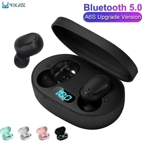 E6S New Tws headphones Wireless Stereo Waterproof Bluetooth hifi Gaming headset Bass In-Ear Gaming earphones for Xiaomi with Mic