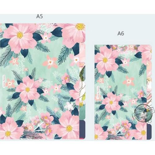 A5 A6 A7 Notebook Planner Accessories Flower Colorful Dividers Inner Page 5pcs Per Set Filler Papers Match For Filofax Agenda