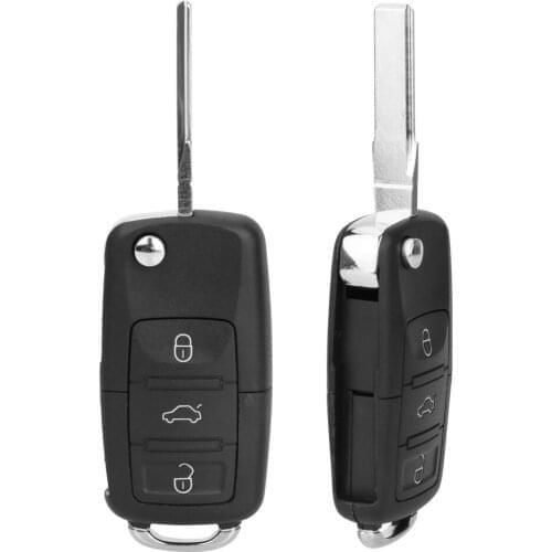 Error Free 3 Buttons Car Key Case Cover Shell Automotive Accessories for VW Passat Golf Touran Tiguan Jetta B5 Bora Sharan