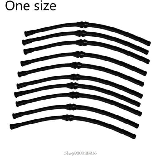 10X Black Fuel Hose Pipe For Chinese Chainsaw 4500 5200 5800 45cc 52cc 58cc MT-9999 Plastic Fuel Hoses Pipes S23 20 Dropship