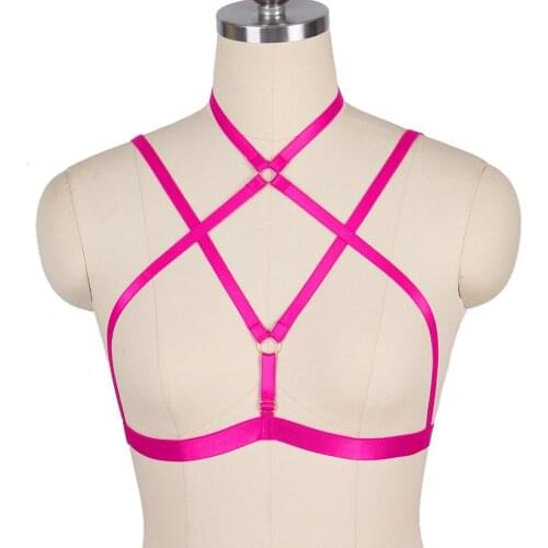 Womens Lingerie Bondage Cosplay Harajuku Bdsm Stockings Erotic Lingerie Sexy Cage Bra Costumes Body Harness Garter Strap Belt