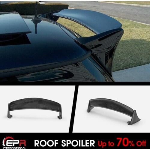 For Mini R50 R53 Mini Cooper AQR Style Carbon Glossy & FRP Unpainted Rear Spoiler Roof Wing Exterior Accessories Kit