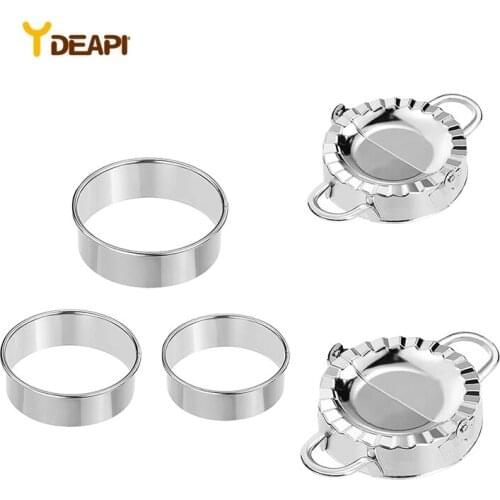 YDEAPI Stainless Steel Dumpling Mould Lazy Must-Ravioli Making Mold Mould Baking Accessories Home Kitchen Dumpling Maker