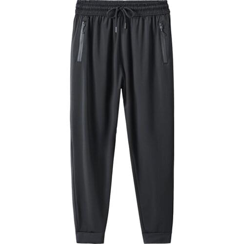 Summer Men Pants Sweatpants Mens 2021 Casual Quick Dry Lightweight Black Streetwear Stretch Pants Fitness Clothing Male Trousers