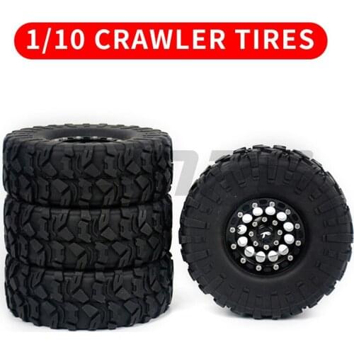 RC Remote Control Model Car Parts OP Accessories 1/10 Crawler 1.9in Metal Wheel Hub Tire Tires Wheel for 90046 SCX10 TRX4 TRX-4