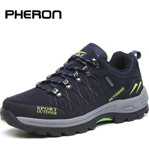 PHERON Autumn/Winter Shoes Men Plus size 47 Breathable Fashion Men Casual Shoes Outdoor Mens Sneakers Brand Flats Couple Shoes