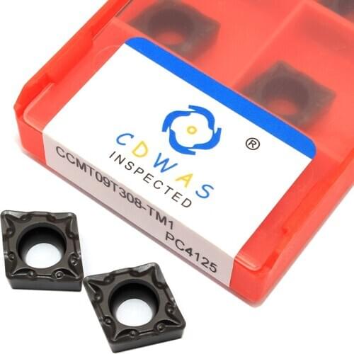 10PCS CCMT09T308 TM1 PC4125 High Quality Carbide Inserts Internal Turning Tool CCMT 09T308 CNC Lathe Cutter Tools For Steel