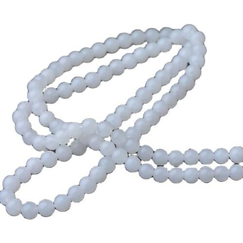 Natural jade A goods white jade bead bracelet gold silk jade 108 multi-circle jade bracelet necklace