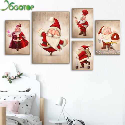 New 5d Diamond Painting Santa Claus Diamond Embroidery Christmas Full Square/Round Rhinestones Pictures Mosaic Stones YY1362