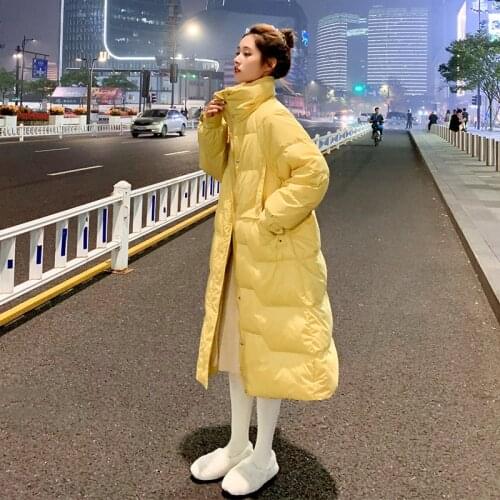 Autumn And Winter New Women Long Thick Down Jackets White Duck Down Jackets Winter Warm Coats Parka Female Fashion Outwears