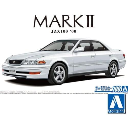 AOSHIMA Plastic Assembly Car Model 1/24 Scale Toyoda JZX100 MARKII TOURER V 06220 Adult Collection DIY Assembly Kit 06220
