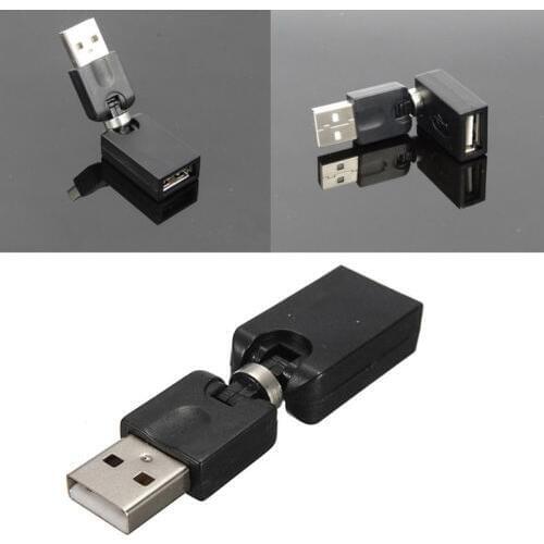 360 Degree Swivel Twist USB 2.0 A Male to Men rotation angle Extension Adapter