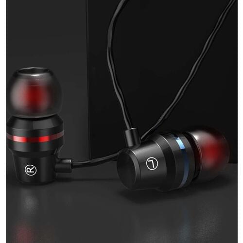 Professional Metal Headphone In Ear Wired Earphone 3.5mm Heavy Bass Sound Quality Music Sport Headset For iPh For Xiaomi