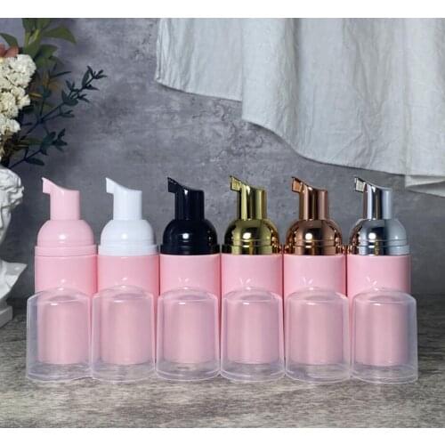 30ml pink bottle silver gold black white pink pump foaming pump MOUSSE BOTTLE facial cleaner bottle/ hand washing bottle