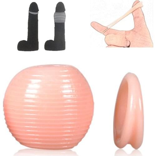 Sex Toys For Men Cock Ring Penis Foreskin Lock Ring Penis Sleeve Chastity Cage Delay Ejaculation High Elasticity Sex Shop