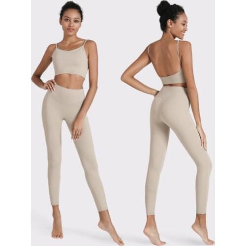 Gym 2 piece workout clothes set for woman sports bra and leggings set sports wear for gym athletic clothes yoga set