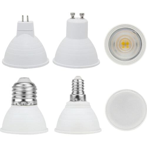 Led Bulb Cob Spotlight GU10 MR16 12V 220V 230V 240V Nature White Natural Light 4000k White 6500k Warm White 3000k Lamp 6W