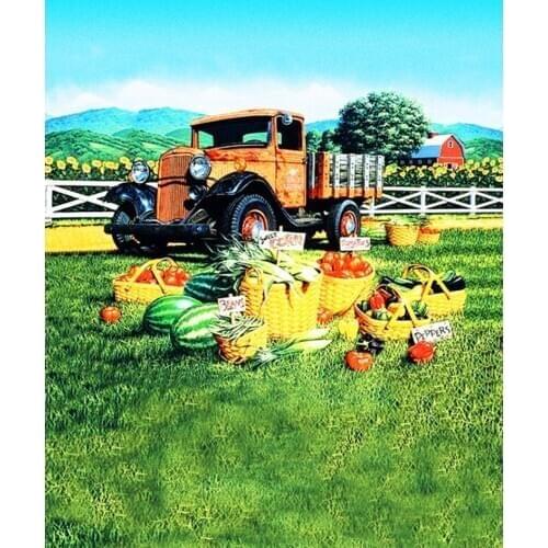 Trunk Vegetables Photography Backdrops Photo Props Studio Background 5x7ft