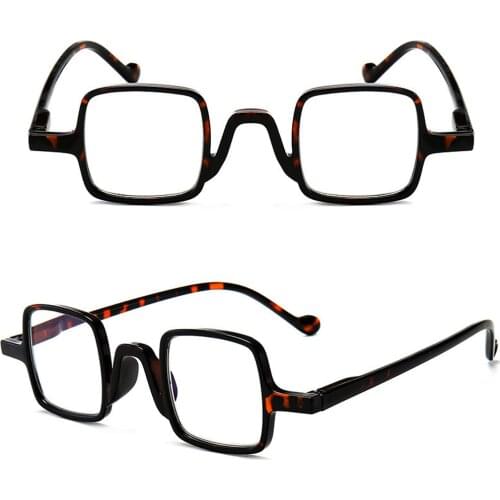 CLARA VIDA New Retro Anti-blue Light Fashion Square Ultra-light Men and Women Reading Glasses +1.0 +1.5 +2.0 To +4.0