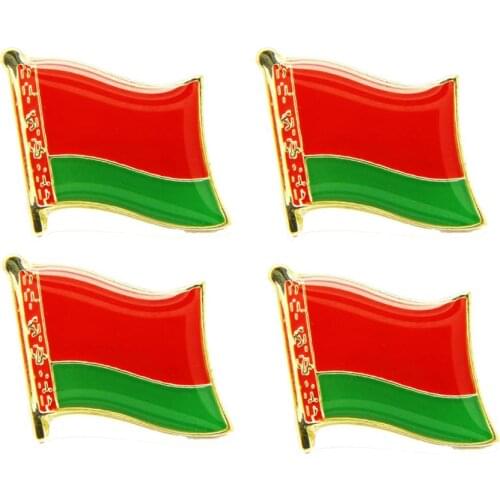 Lots 5pcs Belarus national flag Pin Badge country Lapei Pin