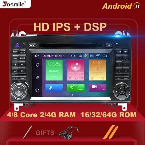 2 Din Android 11 Car DVD Player For Mercedes Sprinter Benz B200 Vito W639 Viano B Class W169 W245 W209 Multimedia Radio Stereo