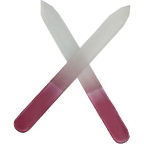 2Pcs/Set 12*1.2*0.5cm Small Mini Professional Women Girls Glass Emery Board Fingernail Nail File Nailfile Care Art Tool Gift Kit